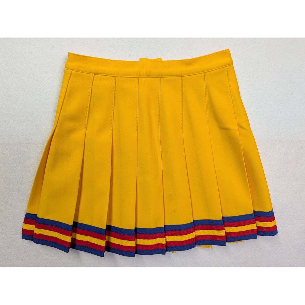 Varsity Womens Cheerleading Uniform Set 34 5-14 UCA USA Sweater Skirt Yellow - Picture 3 of 16